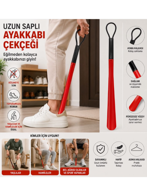 Ayakkabı Çekeceği Uzun Kullanım Sağlam Tasarım Renkli Şeffaf 1 Adet
