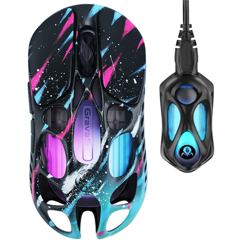Mercury XPro RGB 32000 DPI 8000Hz Dongle Neon Graffiti Kablosuz Gaming Mouse