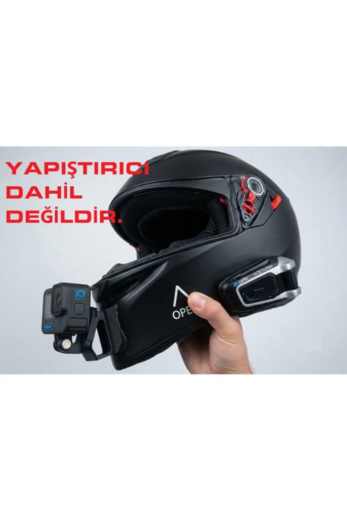 AGV K3 / K5 / GT Veloce / Corsa R ile Uyumlu Aksiyon Kamera Aparatı - Kask Çene Bağlantı Aparatı