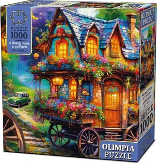 Puzzle 1000 Parça Strnge House Forest