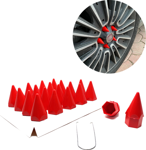 Sivri Mermi Bijon Kapağı Sökme Aparatlı Kırmızı 17mm