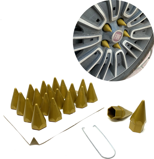 Sivri Mermi Bijon Kapağı Sökme Aparatlı Altın Sarı 17mm