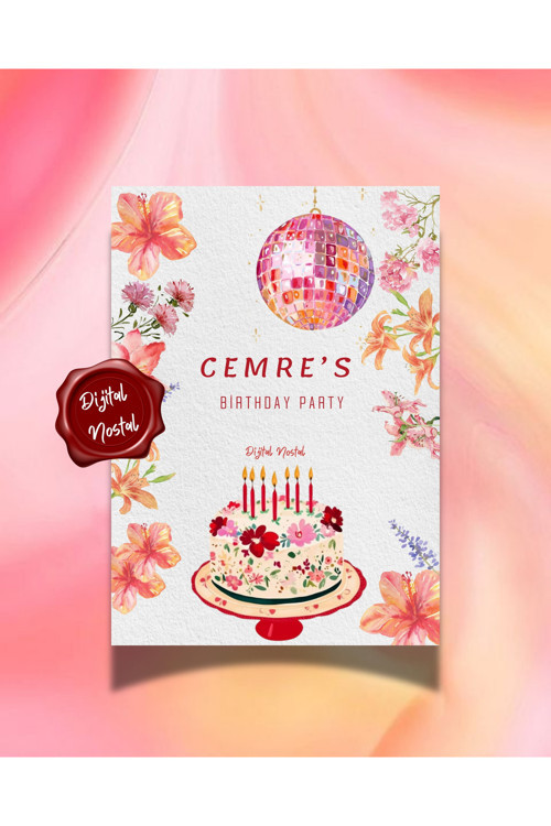 10 Adet Happy Birthday Kişiye Özel Kart I Doğum Günü Kartı Etkinlik Kartı Parti Kartı