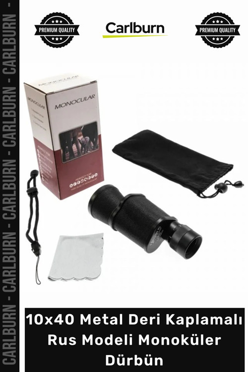 #Dürbün Baigish Profesyonel Net Görüntü Kaliteli 10x40 Metal Deri Kaplamalı Rus Modeli Monoküler