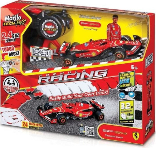 1/41 Die-Cast Ferrari SF-24 Uzaktan Kumandalı ve Pist Seti Uzaktan Kumandalı Araba