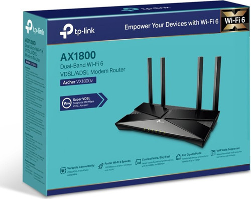 TP-LINK ARCHER VX1800V AX1800MBPS DUAL BAND WIFI6 VDSL/ADSL KABLOSUZ ROUTER