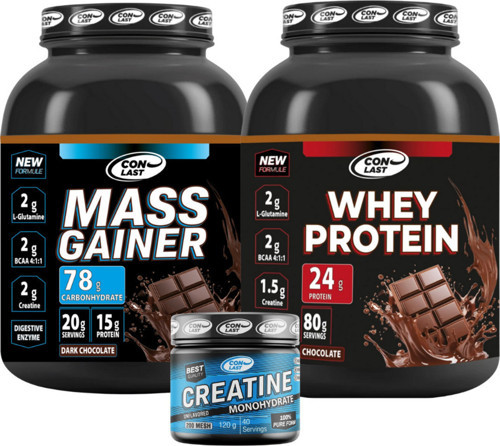 WHEY PROTEİN 2000G / MASS GAİNER 2000G / Hediye Creatine 120G