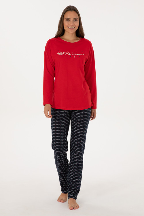 Kadın Kırmızı Pijama Takımı 50318886-VR030