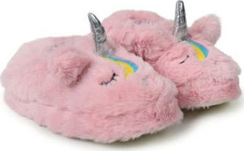 Çocuk Pembe Unicorn Ev Ayakkabısı 31/32