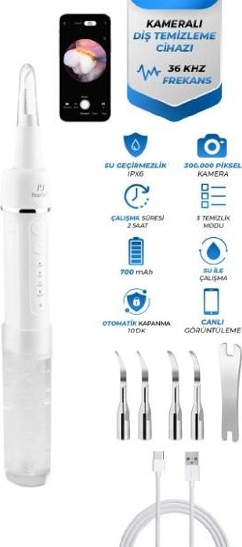 W06 Kameralı Diş Temizleme Aleti