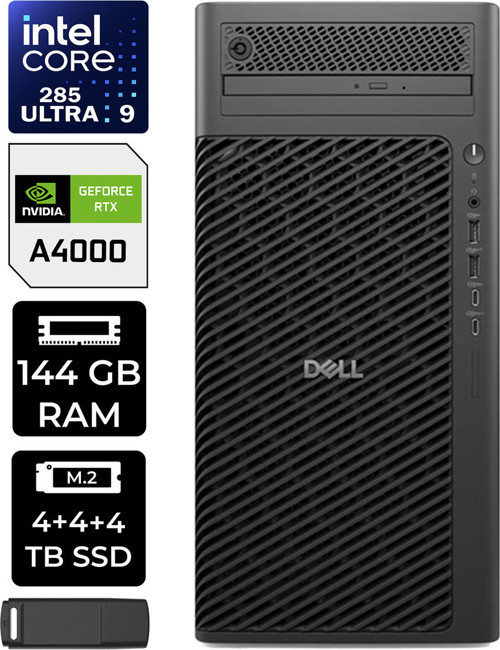 Pro Max T2 Core Ultra 9 285 Rtx 4000 Ada 20Gb 144Gb Ram 12Tb Ssd Win11 Home Fct225012P390 Masaüstü İş İstasyonu + Per4 Usb Bellek