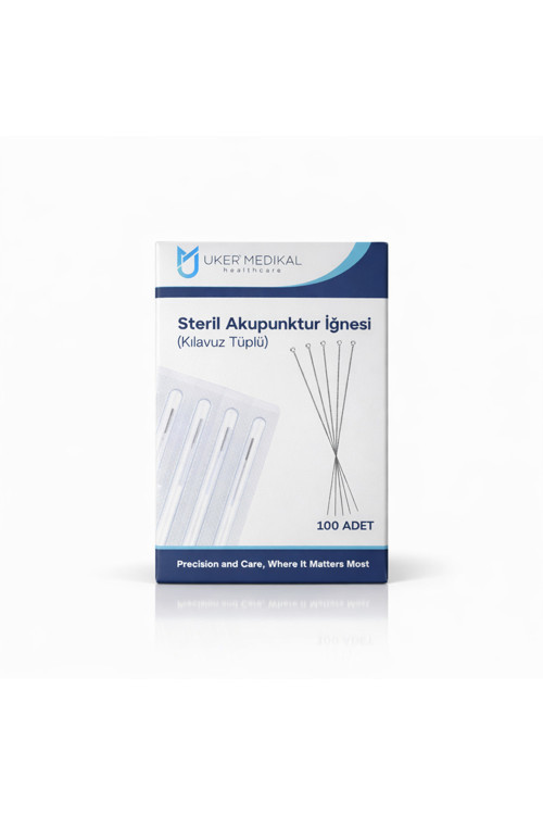 Steril Akupunktur İğnesi 0.25 X 25 Mm ( Klavuz Tüplü )100’Lü Paket