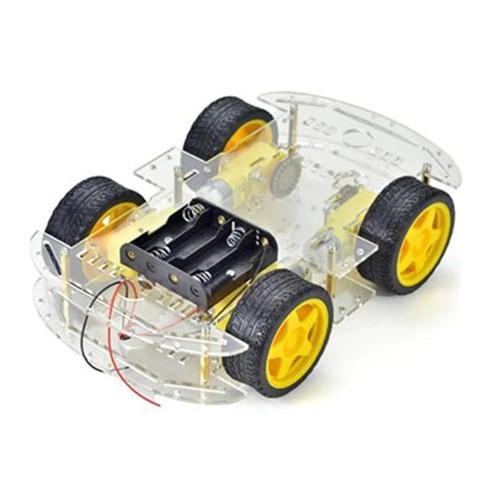 4WD Çok Amaçlı Mobil Robot Platformu - Şeffaf