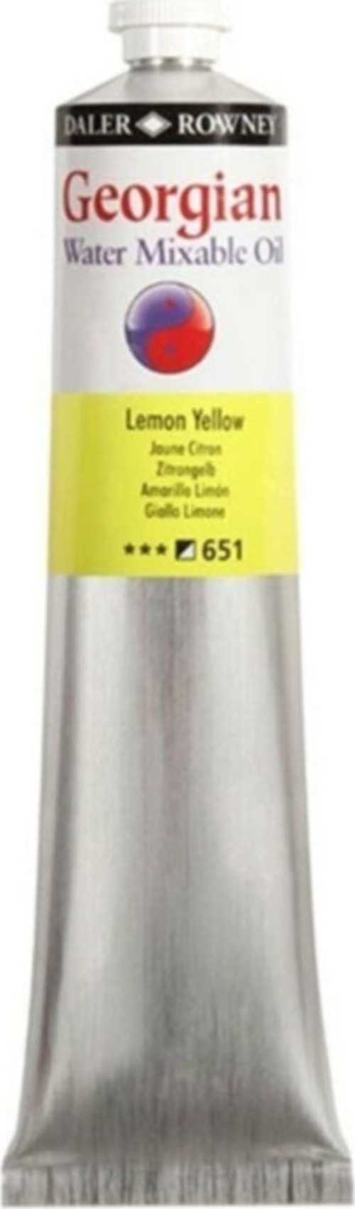 Georgian Water Mixable Oil Su Bazlı Yağlı Boya 200ml 651 Lemon Yellow