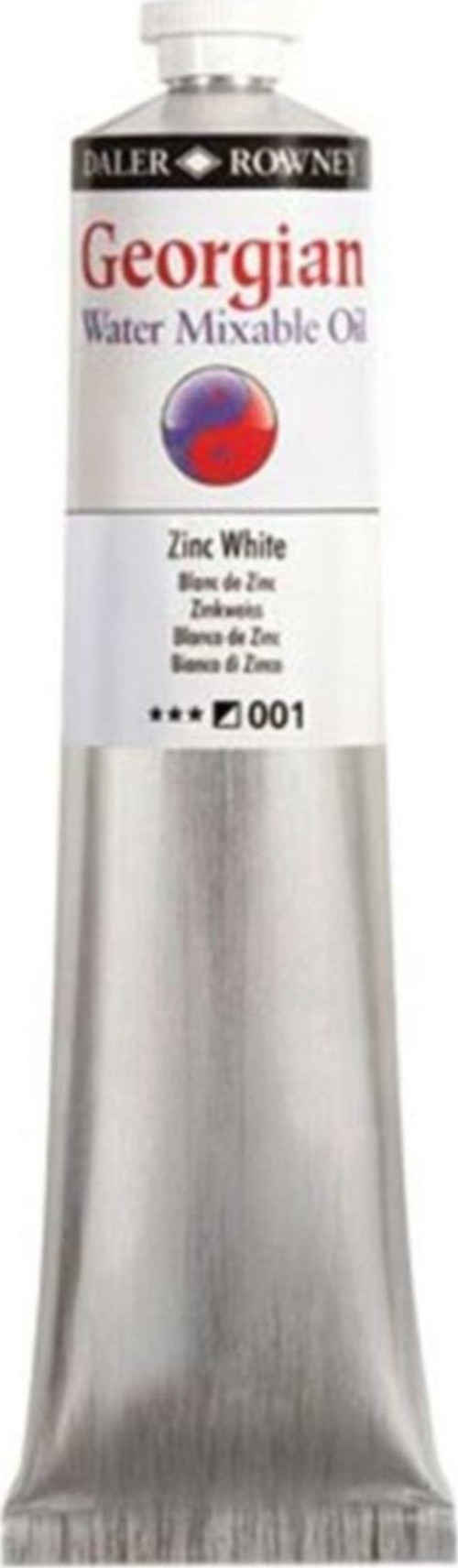 Georgian Water Mixable Oil Su Bazlı Yağlı Boya 200ml 001 Zinc White