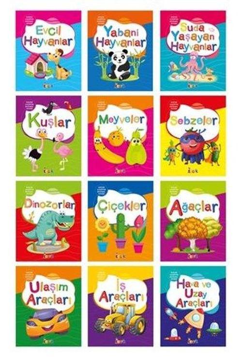 Küçük Kaşifin Boyama Kitabı Seti - 12 Kitap Takım