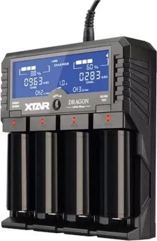 Xtar DRAGON VP4 PLUS Li-ion / NI-CD / NI-MH Pil Şarj Cihazı