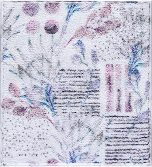 Artıchoke Flower 50X57 Beyaz Banyo Halısı