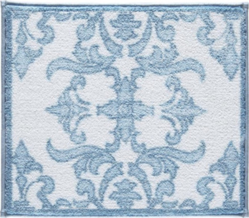 Shabby Damask 50X57 Mavi Banyo Halısı
