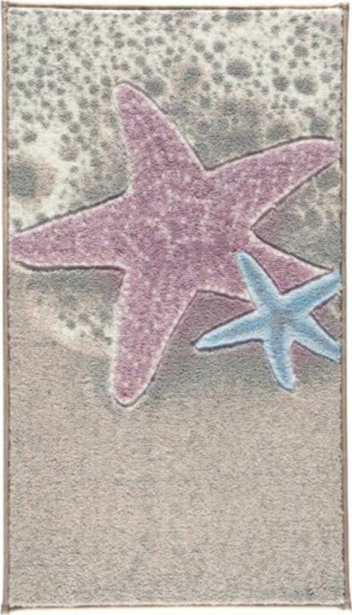 Sea Star 50X57 Pembe Oymalı Banyo Halısı