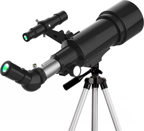 400X70Mm Hd Refraktör Teleskop - 150X Büyütme Telefon Adaptörlü - Profesyonel Kara Ve Uzay Teleskobu