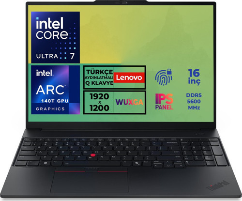 Thinkpad E16 G3 21SR006RTX-OMG331 16 inç DDR5 24GB 2TB SSD, FreeDOS
