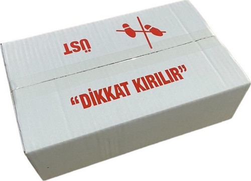 20 Adet 22X35X11 Cm Kutu , E Ticaret Taşıma Kolisi , Dikkat Kırılır Etiketli Kutu