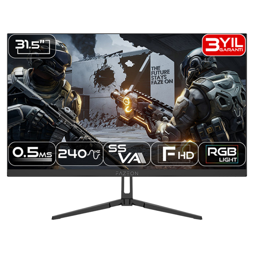 X32F240S 31.5" 240Hz 0.5ms RGB HDMI DP Adaptive Sync HDR10 FHD SS VA Gaming Monitör