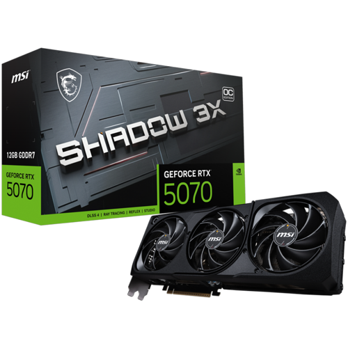 GeForce RTX 5070 12G SHADOW 3X OC GDDR7 DLSS 4 192 Bit Ekran Kartı