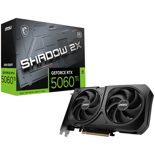 GeForce RTX 5060 TI 8G SHADOW 2X OC PLUS GDDR7 DLSS 4 128 Bit Ekran Kartı