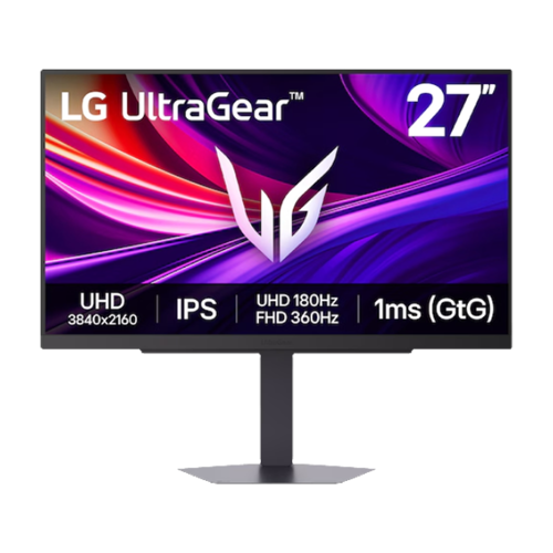 UltraGear 27G810A-B 27" 4K 180Hz FHD 360Hz 1ms HDMI DP USB Adaptive Sync HDR400 Pivot Dual Mode IPS Gaming Monitör