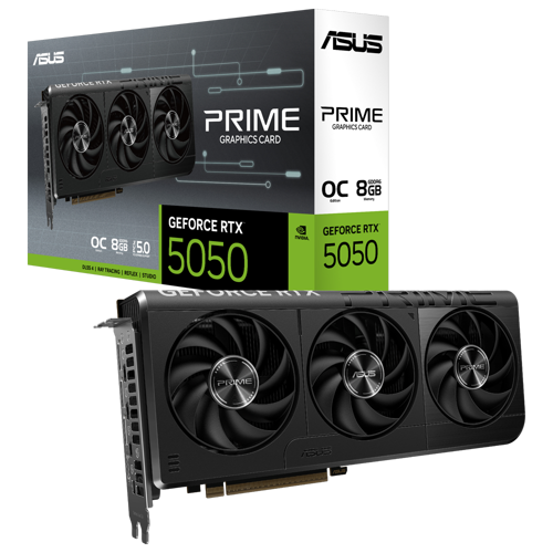 PRIME GeForce RTX 5050 OC Edition 8GB GDDR6 DLSS 4 128 Bit Ekran Kartı