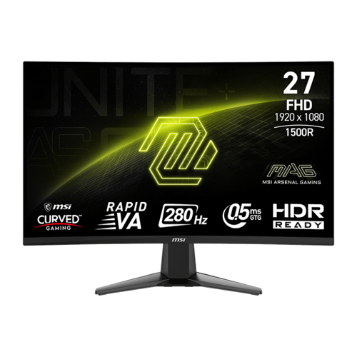 MAG 276CXF 27" 280Hz 0.5ms HDMI DP HDR Ready AdaptiveSync FHD Rapid VA Curved Gaming Monitör