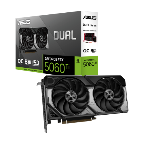 Dual GeForce RTX 5060 Ti OC 8GB GDDR7 DLSS 4 128 Bit Ekran Kartı