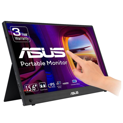 ZenScreen Touch MB16AMTR 15.6" 60Hz 5ms Mini HDMI USB-C USB 3.2 FHD Dokunmatik Portatif Monitör