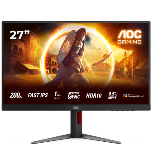 27G4HA 27" 200Hz 0.5ms HDMI DP G-Sync AdaptiveSync Pivot HDR10 FHD Fast IPS Gaming Monitör