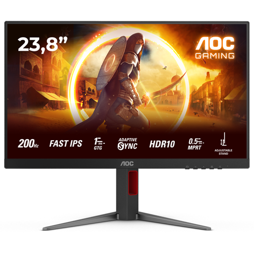 24G4HA 23.8" 200Hz 1ms HDMI DP G-Sync AdaptiveSync Pivot HDR10 FHD Fast IPS Gaming Monitör