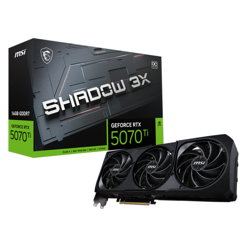 GeForce RTX 5070 Ti 16G SHADOW 3X OC GDDR7 DLSS 4 256 Bit Ekran Kartı