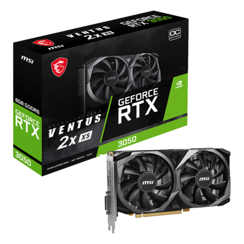 GeForce RTX 3050 VENTUS 2X XS 8GB OC 8GB GDDR6 128 Bit RGB LHR Ekran Kartı