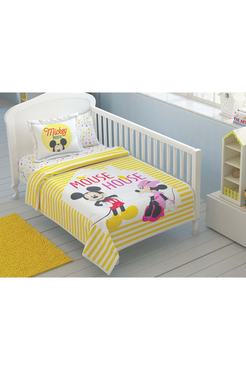 Disney Minnie Mickey Baby Pamuk Lisanslı Pike Takımı
