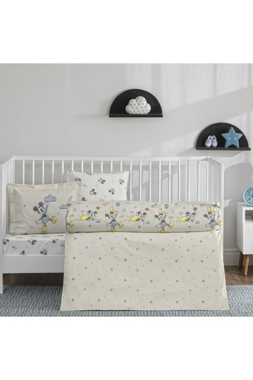 Lisanslı Disney Mickey Mouse Dream Baby Pamuk Bebek Nevresim Takımı