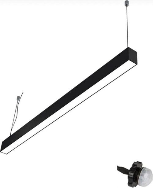 120 Cm 360° Hareket Sensörlü Linear Sarkıt Armatür Aydınlatma (Beyaz Kasa 3000K ) 50W