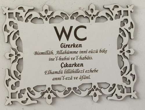Wc için Dua Tablo