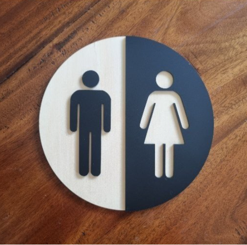WC Kapı Dekoru