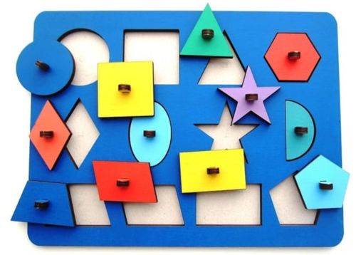Puzzle Öğretici Geometrik Şekiller