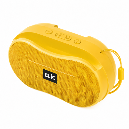 BLS-96 6W Bluetooth Hoparlör – Telefon Standlı, 1200mAh, USB TF Kart Destekli Askılı Taşınabilir Speaker Sarı