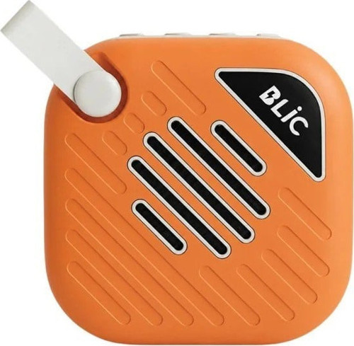 BLS-90 6W Bluetooth 5.4 Kablosuz Hoparlör 1200mAh USB TF Kart Askılı Mini Speaker Turuncu