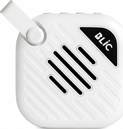 BLS-90 6W Bluetooth 5.4 Kablosuz Hoparlör 1200mAh USB TF Kart Askılı Mini Speaker Beyaz