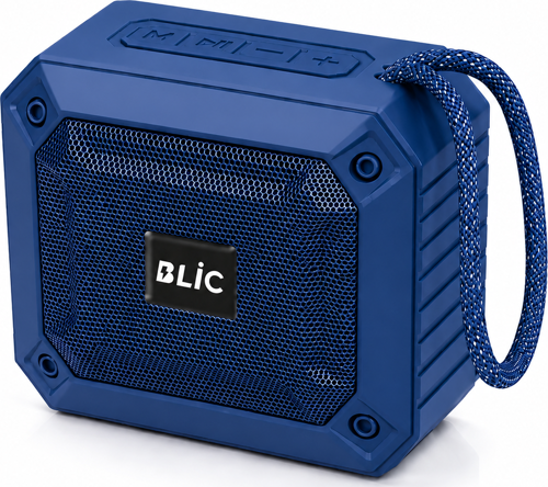 BLS-84 6W Bluetooth 5.4 Kablosuz Hoparlör 1200mAh Taşınabilir Speaker USB TF Kart Destekli Mavi