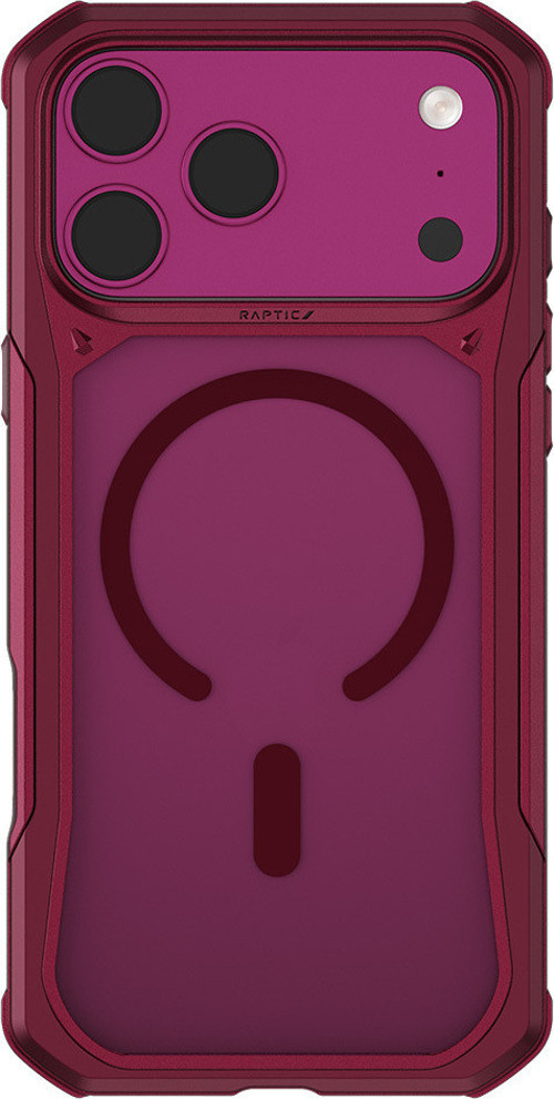 İphone 18 Pro Uyumlu Kılıf M-Safe Şarj Özellikli Shield Evo Serisi Airbagli Kapak Bordo
